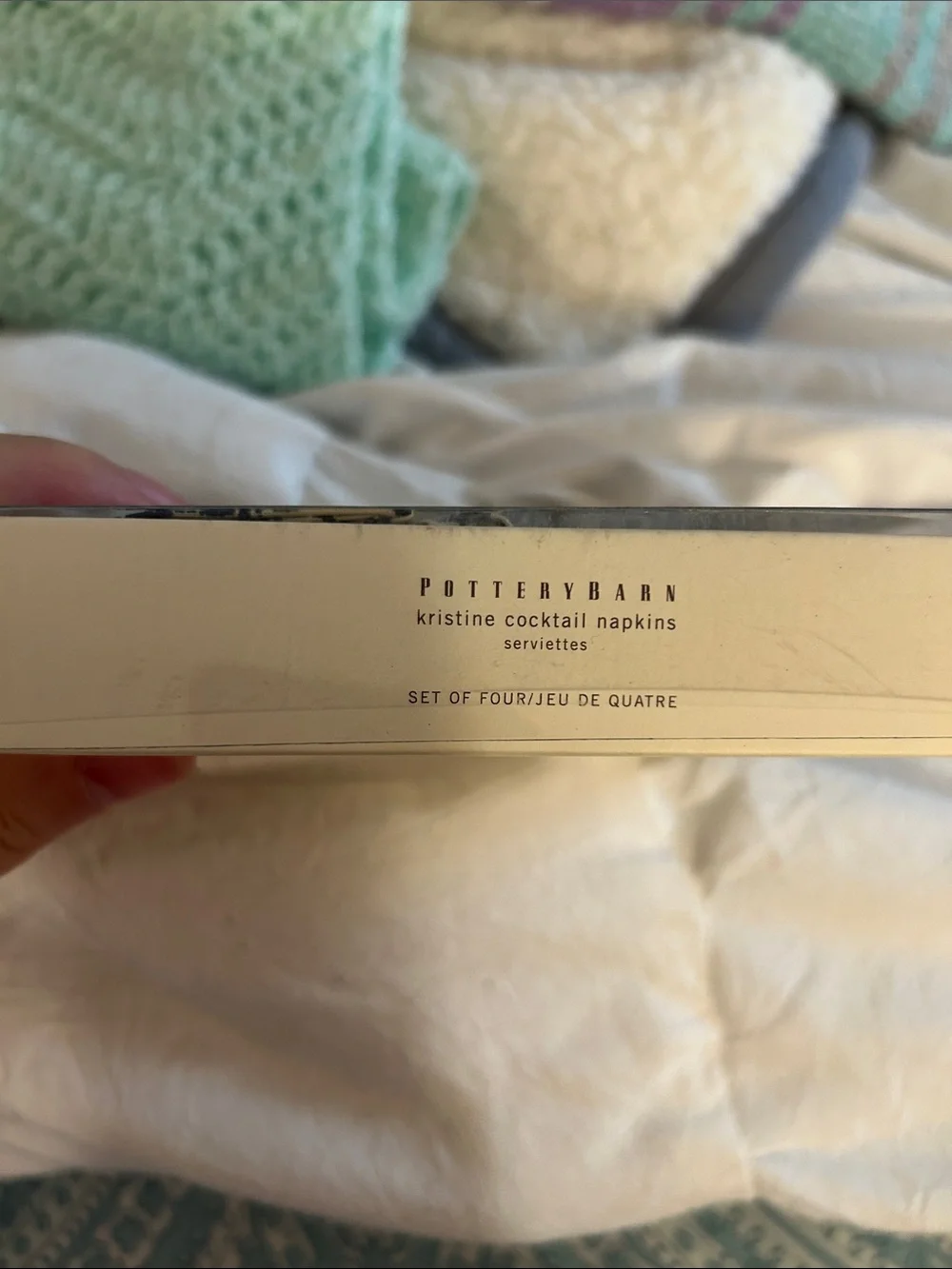 Pottery Barn Kristine Cocktail Napkins Never Used in Box